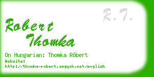 robert thomka business card
